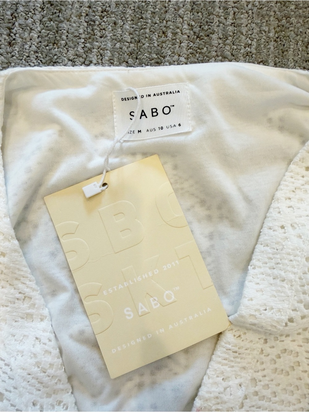 NWT SABO Eliza Mini Wrap Dress - Picture 9 of 14